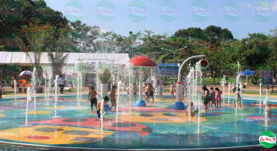 Sàn phun nước công viên Gia Định